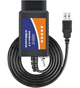 OBDMONSTER ELM327 OBD2 USB Adapter for Windows, ELMconfig Scanner with MS CAN/HS CAN Switch for S...