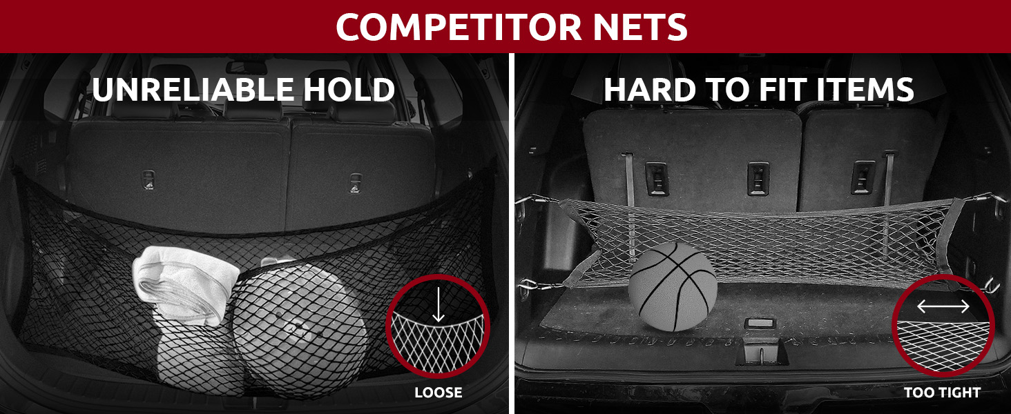 car envelope net, envelope trunk net, cargo net for car, trunk storage net, car storage organizer