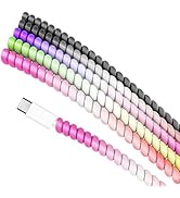 Rancco Cable Protector/ Wire Repair/ Pet Chew Cable Saver/ Headphone Saver, 5 Pc Spiral Cable Str...