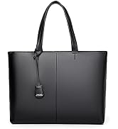 FSD.WG Men's Tote Bag,Business Bag, Leather Briefcase,Elegant Leather,Large Capacity,Black