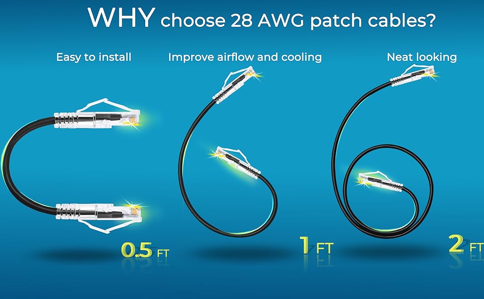 patch cable cat6 black