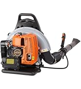 63CC 2-Stroke Backpack Gas Powered Leaf Blower, Commercial 2.7kW 4.3HP Powerful and Lightweight G...