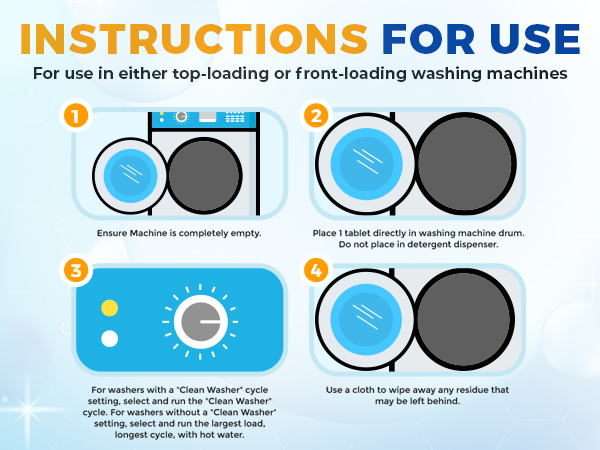 Bastion Washing Machine Cleaner Tablets