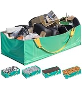 Skywin Dumpster Bag - Foldable and Reusable Construction Bags for Waste, Multiple Times Use Durin...