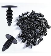 200 PCS Car Plastic Trim Boot Rivets Push Clip Fastener, 8mm Plastic Fender Clips Push Pins, Reta...