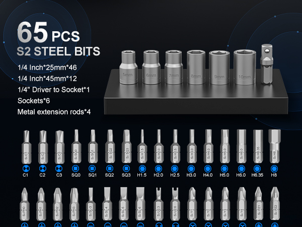magnetic ratchet screwdriver set