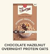 Bob's Red Mill Overnight Protein Oat Packets, Chocolate Hazelnut (4 Boxes/4 Packets per Box), Non...