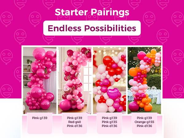 hot pink balloons