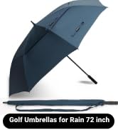 Fulynmen 72 Inch Huge Golf Umbrella Windproof Umbrellas for Rain Large Size Automatic Open Large ...