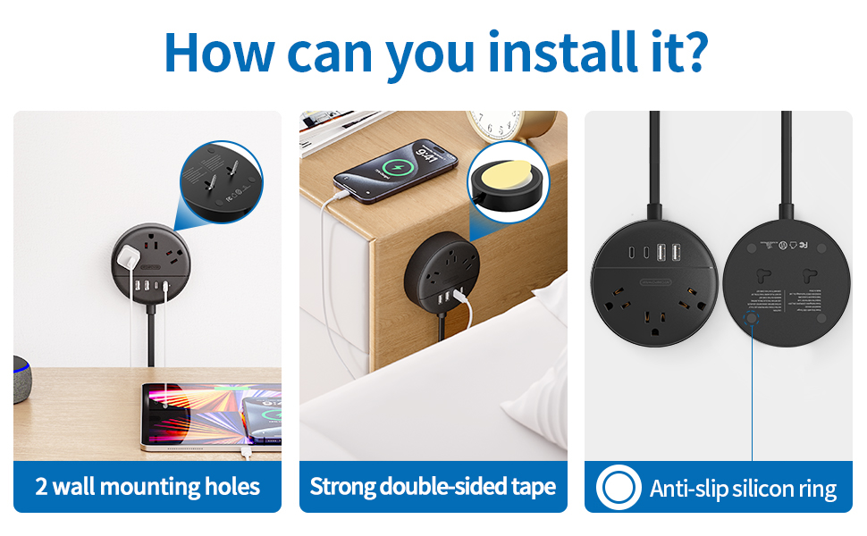 TWO PRONG power strip