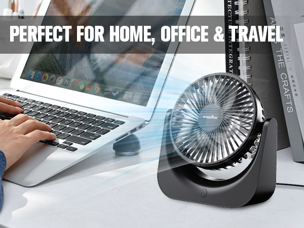 TRILINK USB Desk Fan