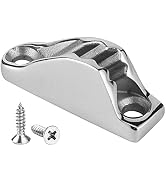 Yuecoom Rope Cam Cleat, 316 Stainless Steel Rope Clam Cleat, Boat Clam Rope Line Clamp Jam Grip f...
