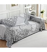 UWWGKK Boho Couch Cover Blanket Reversible, Chenille Sofa Covers with Tassel,Loveseat Covers for ...