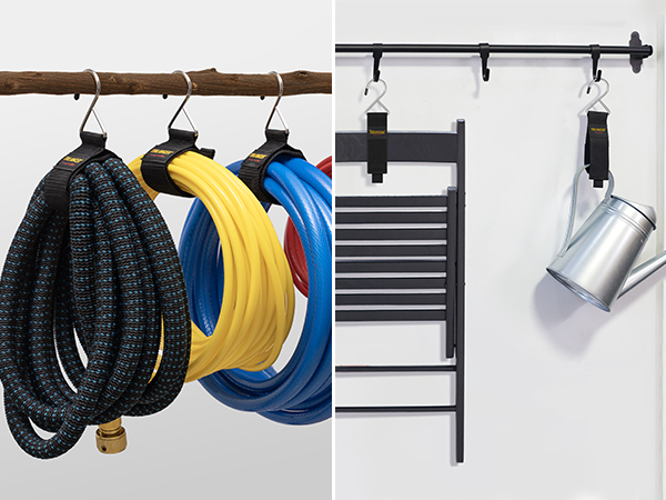Trilancer Hook-and-Loop Storage Straps with Metal Hook to Hang