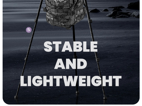 stable and lightweight camera tripod