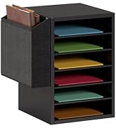 Unionly, Literature Organization Paper Storage Slot, Office Desk File Organizer, Desktop Wood Mai...
