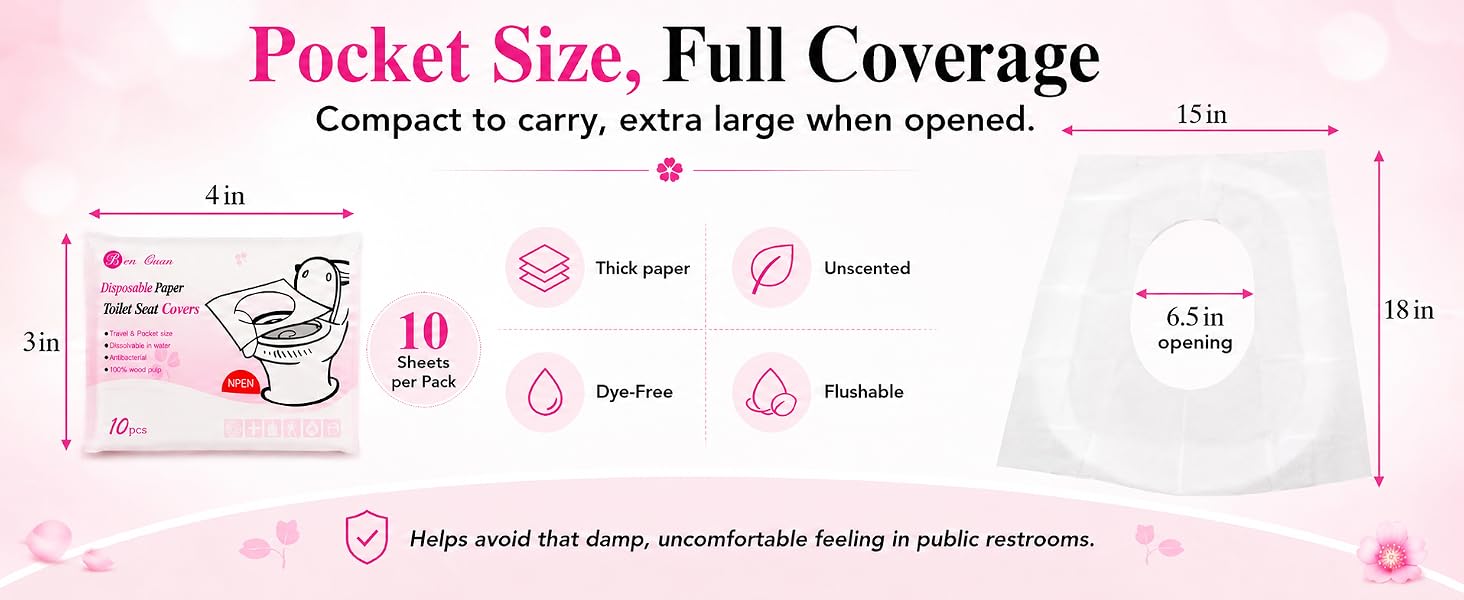disposable seat covers for toilet