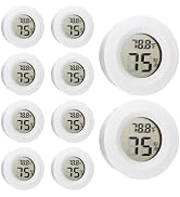 10 Pack Mini Hygrometer Thermometer - Digital Hygrometer Gauge LCD Monitor Temperature Humidity M...