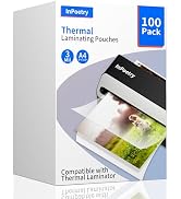 Thermal Laminating Sheets, 9” x 11.5” Laminating Sheets, 3 Mil Thickness Clear Laminating Pouches...