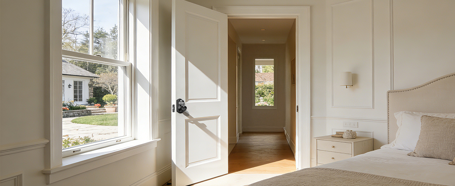 Fits various scenarios—front door, bedroom, garage, office, apartment home, rental properties