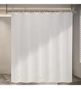 Poposa Shower Curtain Liner, 72" x 72", Waterproof, Transparent, PEVA, Non-Toxic, Odorless, Rust-...