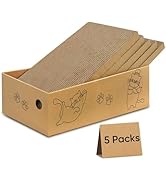 AGYM Cat Scratcher, 5 Packs in 1 Cardboard Box Cat Scratching Pad for Indoor Cats and Kitten, Cat...
