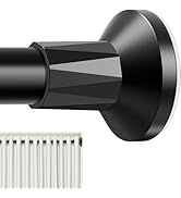 TasticTotes Shower Curtain Rod 30-64 Inch, 1" Diameter Adjustable Spring Tension Rod No Drill Req...