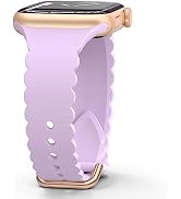 Sunnywoo Lace Sport Silicone Band Compatible with Apple Watch 38mm 40mm 41mm 42mm 44mm 45mm 46mm ...