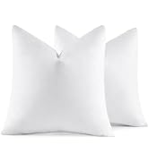 MIULEE 26x26 Euro Pillow Inserts, Set of 2 Feather Down Throw Pillows | Choppable and No Smell, D...