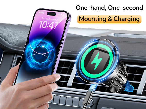 iPhone Wireless Car Charger Mount