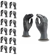 Cordova 6898CGXL Standard Gloves, 13-Gauge, Gray Polyester Shell, Gray Polyurethane Palm Coating,...