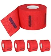 Stretchy Barber Paper Neck Strips - 5 Rolls & 500 Disposable Bands, Professional Hairdressing Acc...
