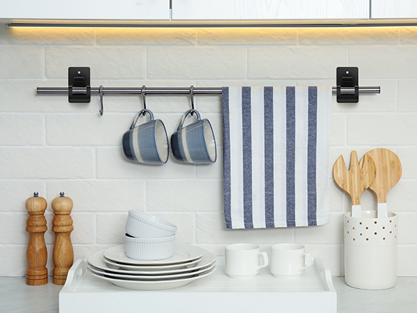 shower curtain rod holder