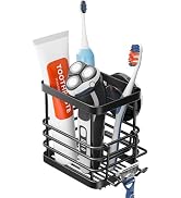 TAILI Patented Suction Cup Toothbrush Holder, Stainless Steel Anti-puddling Shower Toothbrush Hol...