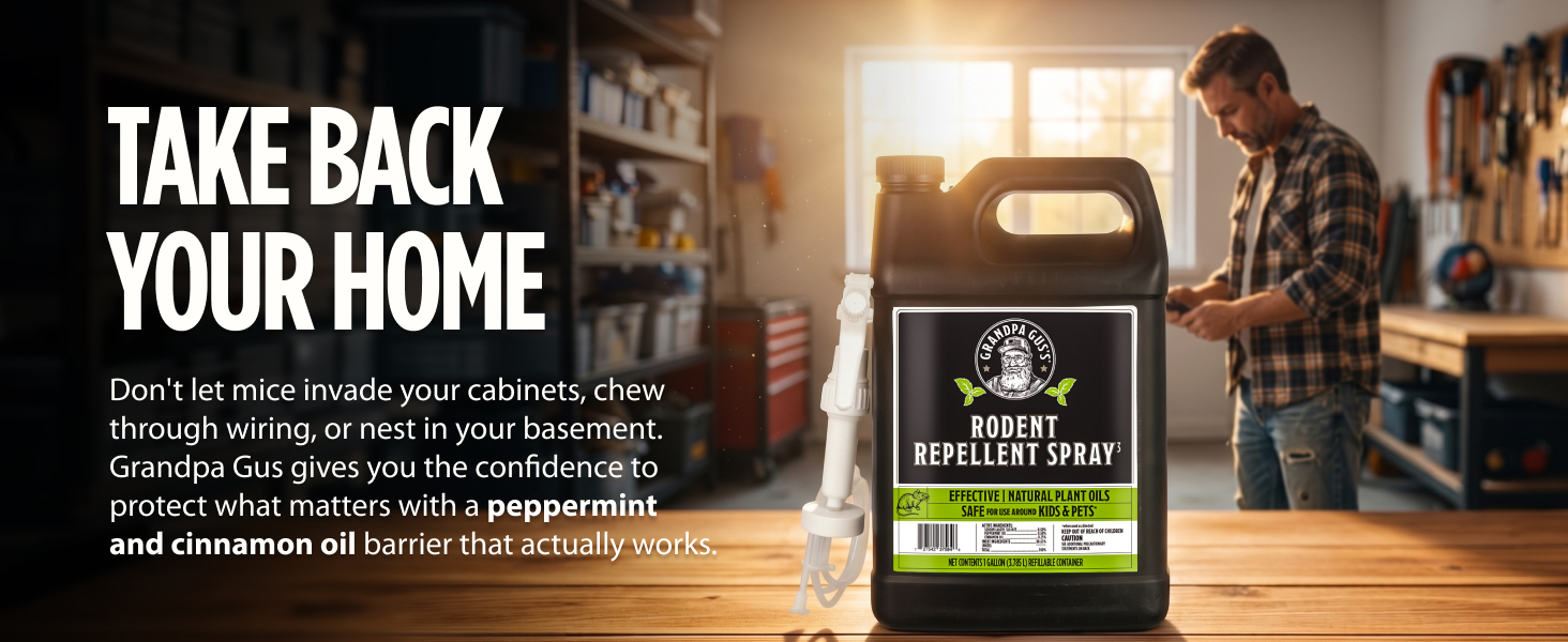Rodent repellent spray for vehicle protection