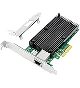 XZSNET 10G Network Card with Intel X550 Chip, 10GB PCI-E NIC Compare to Intel X550-T1, Single RJ4...
