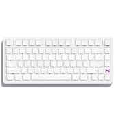 XVX L75 Air Low-Profile Wireless Keyboard, E-Coated White Topographic IMD Keycap