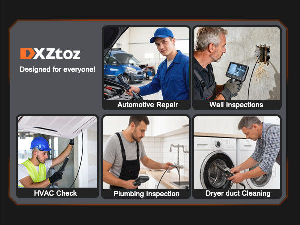 borescope camera for hvac plumbing inspections