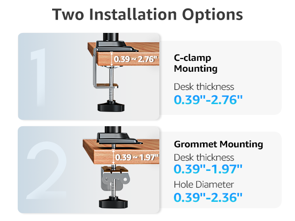 2 monitor desk mount