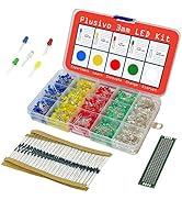 3mm Diffused LED Diode Assortment Kit - Pack of Assorted Color LEDs and Resistors (1000 pcs) - Re...