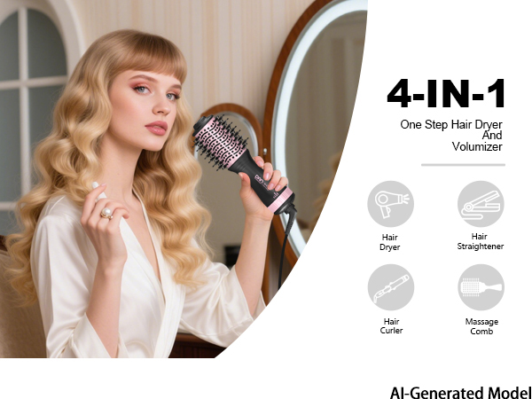 travel hair dryer brush ,travel essentials, dual voltage hair dryer brush