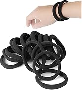 20 PCS Large Hair Ties for Thick Hair Black Hair Bands for Women Men and Girls No Damage Stretchy...