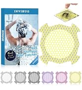 INVIHUG, 25 Pack Disposable Drain Hair Catcher, Shower Drain Hair Catcher Stickers for Shower and...