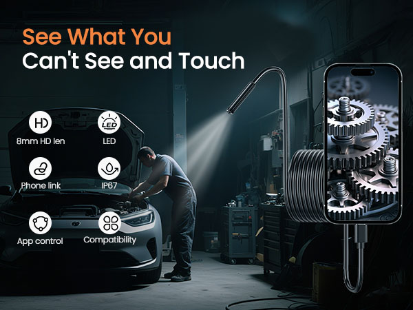 inspection camera with light