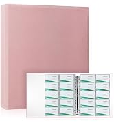 BYSTER A4 Business Card Organizer, PU Leather Card Binder with 30 Pack Sleeves (600 Pockets), Bus...