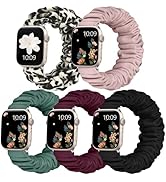 Adorve Scrunchie Bands Compatible with Apple Watch Band 38mm 40mm 41mm 42mm 44mm 45mm 46mm 49mm W...