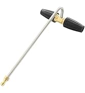 Pressure Washer Gutter Cleaner Attachment, Rotating Pressure Washer Turbo Nozzle with 1/4'' Quick...