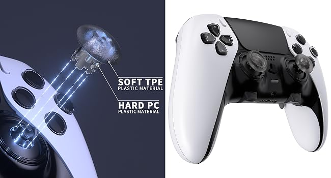 eXtremeRate Replacement Swappable Thumbsticks for PS5 Edge Controller Analog Stick Joystick Caps
