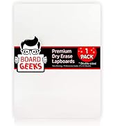 Board Geeks Mini Dry Erase Board Lapboard 9"x12"- 1 Portable Student White Boards for Students, C...