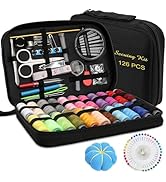 Marcoon Sewing KIT, DIY Sewing Supplies with Sewing Accessories, Portable Mini Sewing Kit for Beg...